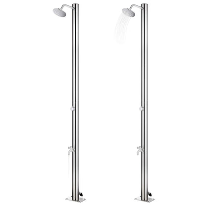 Gartendusche 215 cm Edelstahl