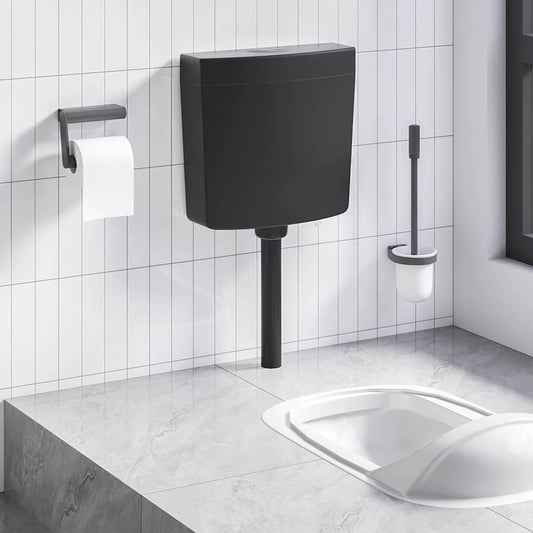 Spülkasten Wasserzulauf Unten 3/6 L Schwarz