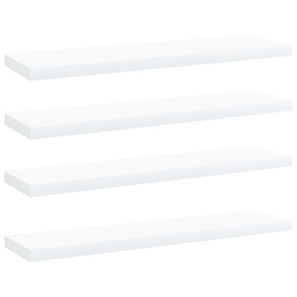 Bücherregal-Bretter 4 Stk. Weiß 40x10x1,5 cm Holzwerkstoff