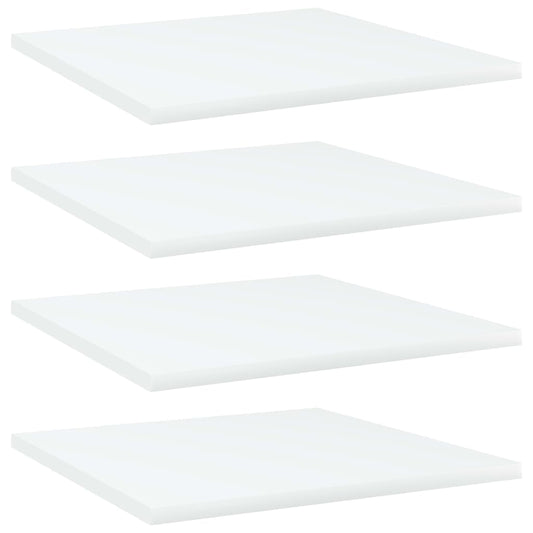 Bücherregal-Bretter 4 Stk. Weiß 40x40x1,5 cm Holzwerkstoff