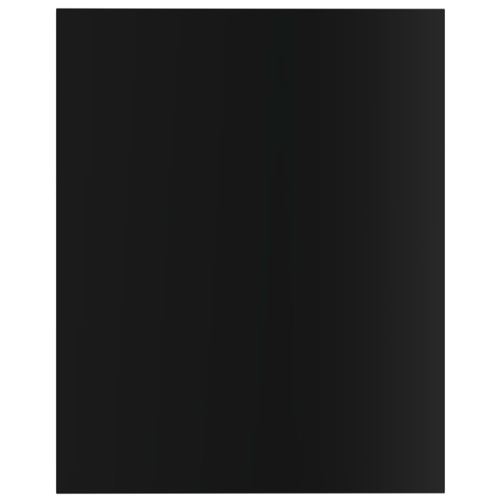 Bücherregal-Bretter 8 Stk. Hochglanz-Schwarz 40x50x1,5 cm