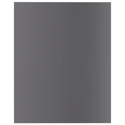 Bücherregal-Bretter 8 Stk. Hochglanz-Grau 40x50x1,5 cm