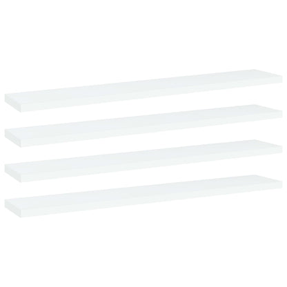 Bücherregal-Bretter 4 Stk. Weiß 60x10x1,5 cm Holzwerkstoff