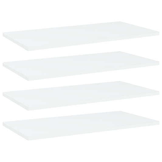 Bücherregal-Bretter 4 Stk. Weiß 60x30x1,5 cm Holzwerkstoff