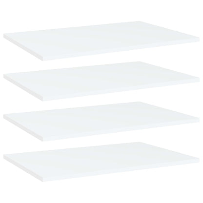 Bücherregal-Bretter 4 Stk. Weiß 60x40x1,5 cm Holzwerkstoff