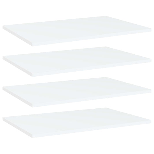 Bücherregal-Bretter 4 Stk. Weiß 60x40x1,5 cm Holzwerkstoff
