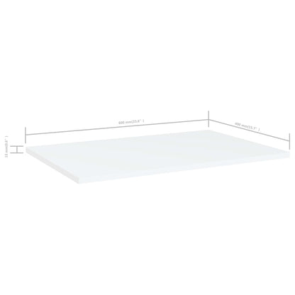 Bücherregal-Bretter 4 Stk. Weiß 60x40x1,5 cm Holzwerkstoff
