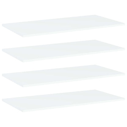 Bücherregal-Bretter 4 Stk. Weiß 80x40x1,5 cm Holzwerkstoff