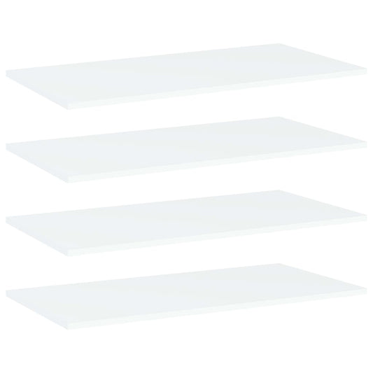 Bücherregal-Bretter 4 Stk. Weiß 80x40x1,5 cm Holzwerkstoff