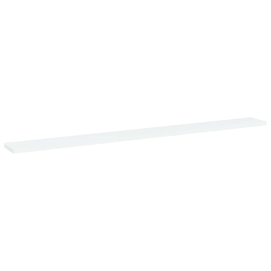 Bücherregal-Bretter 4 Stk. Weiß 100x10x1,5 cm Holzwerkstoff