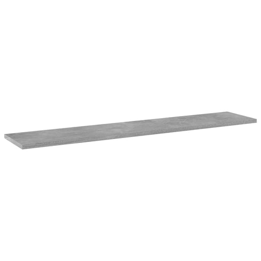 Bücherregal-Bretter 4 Stk. Betongrau 100x20x1,5cm Holzwerkstoff