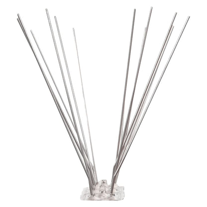 20-tlg. Taubenabwehr Spikes-Set Edelstahl 10 m 4-reihig