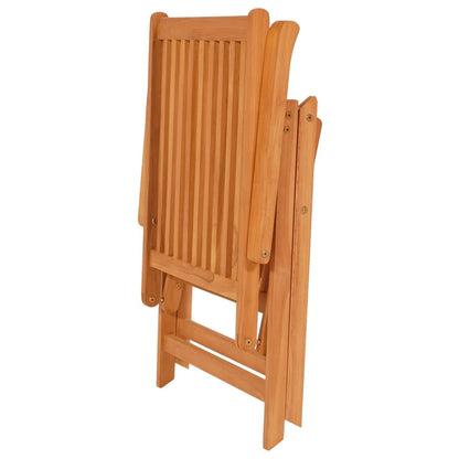 Gartenstühle 2 Stk. mit Königsblauen Kissen Massivholz Teak