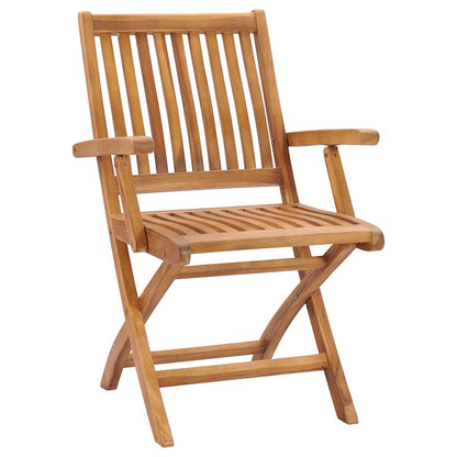 Gartenstühle 2 Stk. mit Königsblauen Kissen Teak Massivholz