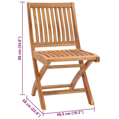 Gartenstühle 2 Stk. mit Anthrazit Kissen Massivholz Teak