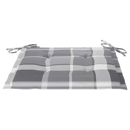 3-tlg. Garten-Essgruppe mit Kissen Klappbar Massivholz Teak