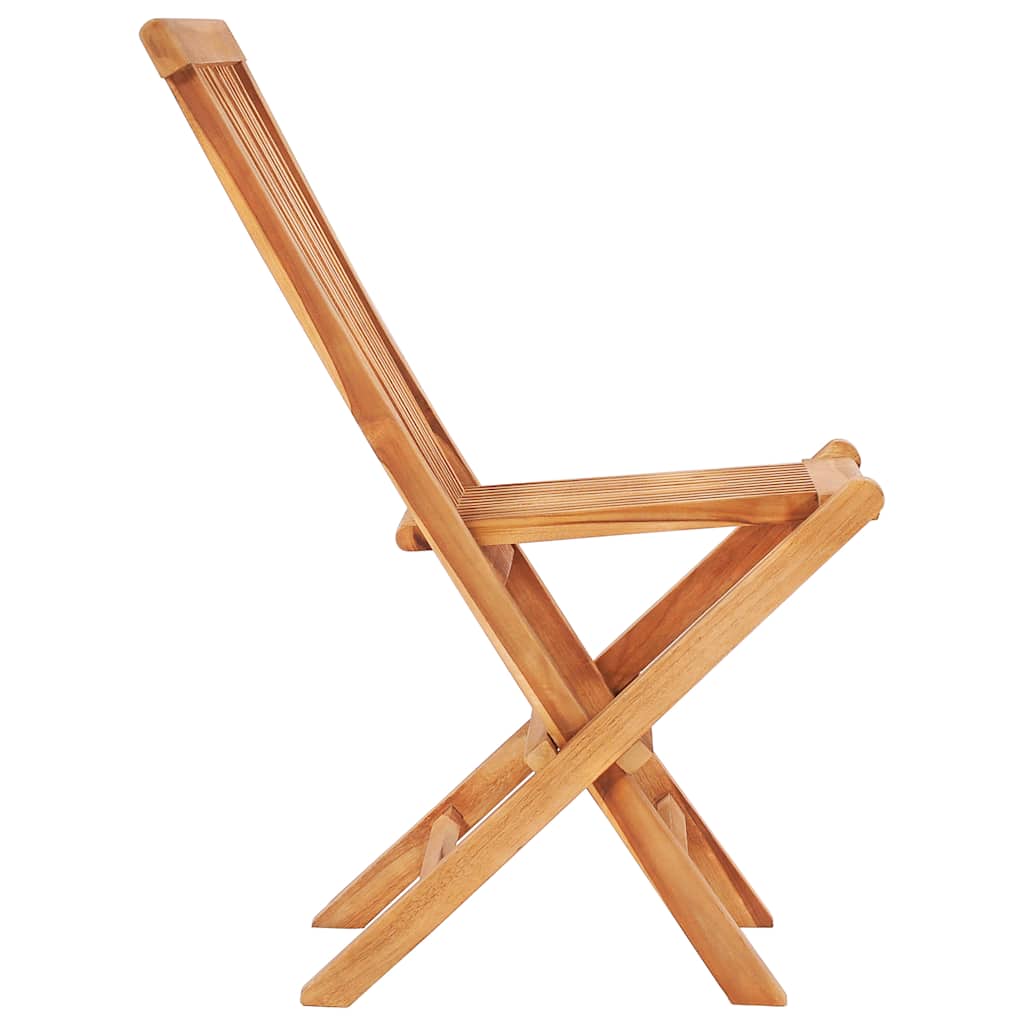 3-tlg. Bistroset mit Königsblauen Kissen Massivholz Teak