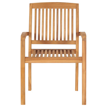 Gartenstühle 2 Stk. mit Schwarzen Kissen Massivholz Teak