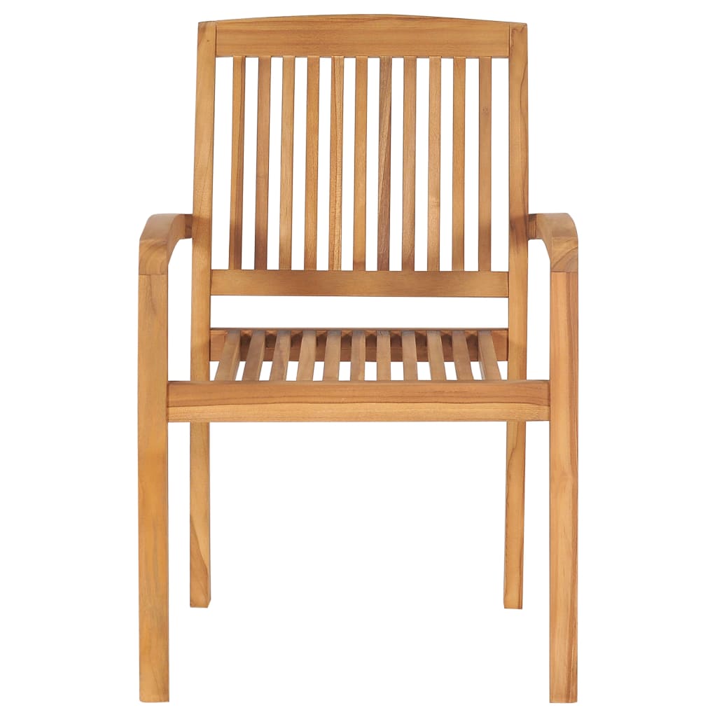 Gartenstühle 2 Stk. Rote Karomuster Kissen Massivholz Teak