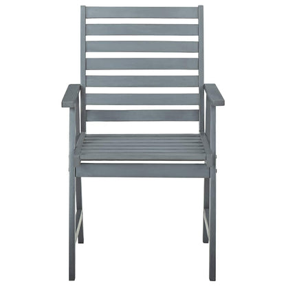 Garten-Essstühle mit Kissen 3 Stk. Massivholz Akazie