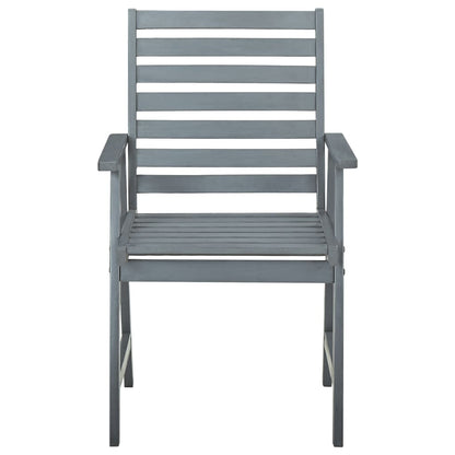 Garten-Essstühle mit Kissen 3 Stk. Massivholz Akazie