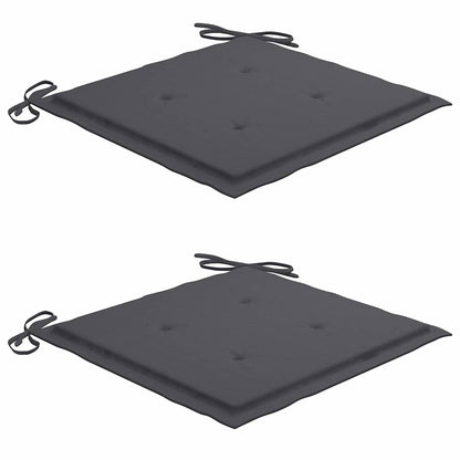 Klappbare Gartenstühle 2 Stk. mit Sitzkissen Massivholz Akazie