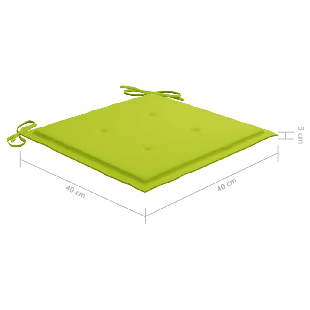 Klappbare Gartenstühle 2 Stk. mit Sitzkissen Massivholz Akazie