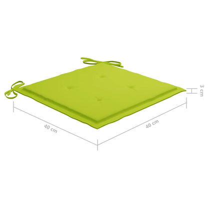 Klappbare Gartenstühle 2 Stk. mit Sitzkissen Massivholz Akazie