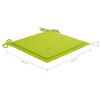 Klappbare Gartenstühle 2 Stk. mit Kissen Massivholz Akazie