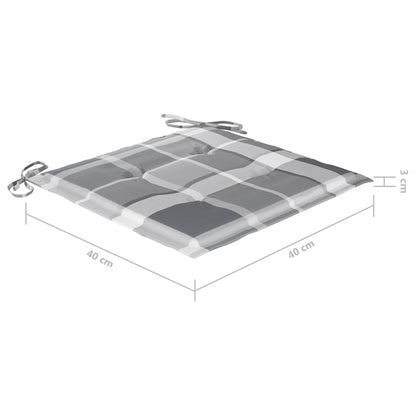 Klappbare Gartenstühle 4 Stk. mit Kissen Massivholz Akazie