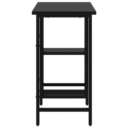 Computertisch Schwarz 80x40x72 cm MDF und Metall