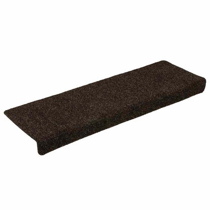 Stufenmatten Selbstklebend 15 Stk. 65x21x4 cm Dunkelbraun Rechteckiger Rand