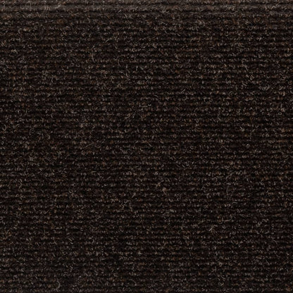 Stufenmatten Selbstklebend 15 Stk. 65x21x4 cm Braun Rechteckiger Rand
