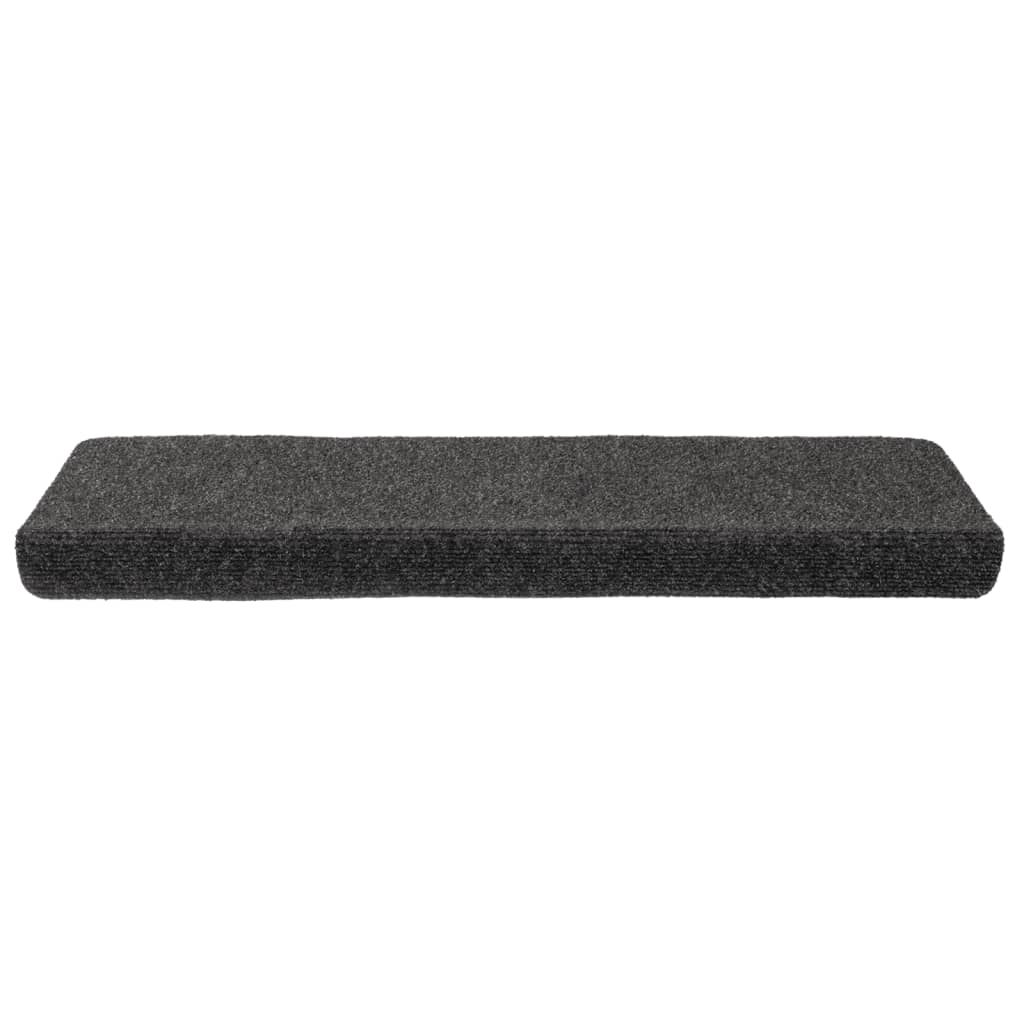 Stufenmatten Selbstklebend 15 Stk. 65x21x4 cm Anthrazit Rechteckiger Rand