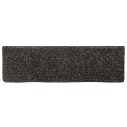 Stufenmatten Selbstklebend 15 Stk. 65x21x4 cm Anthrazit Rechteckiger Rand