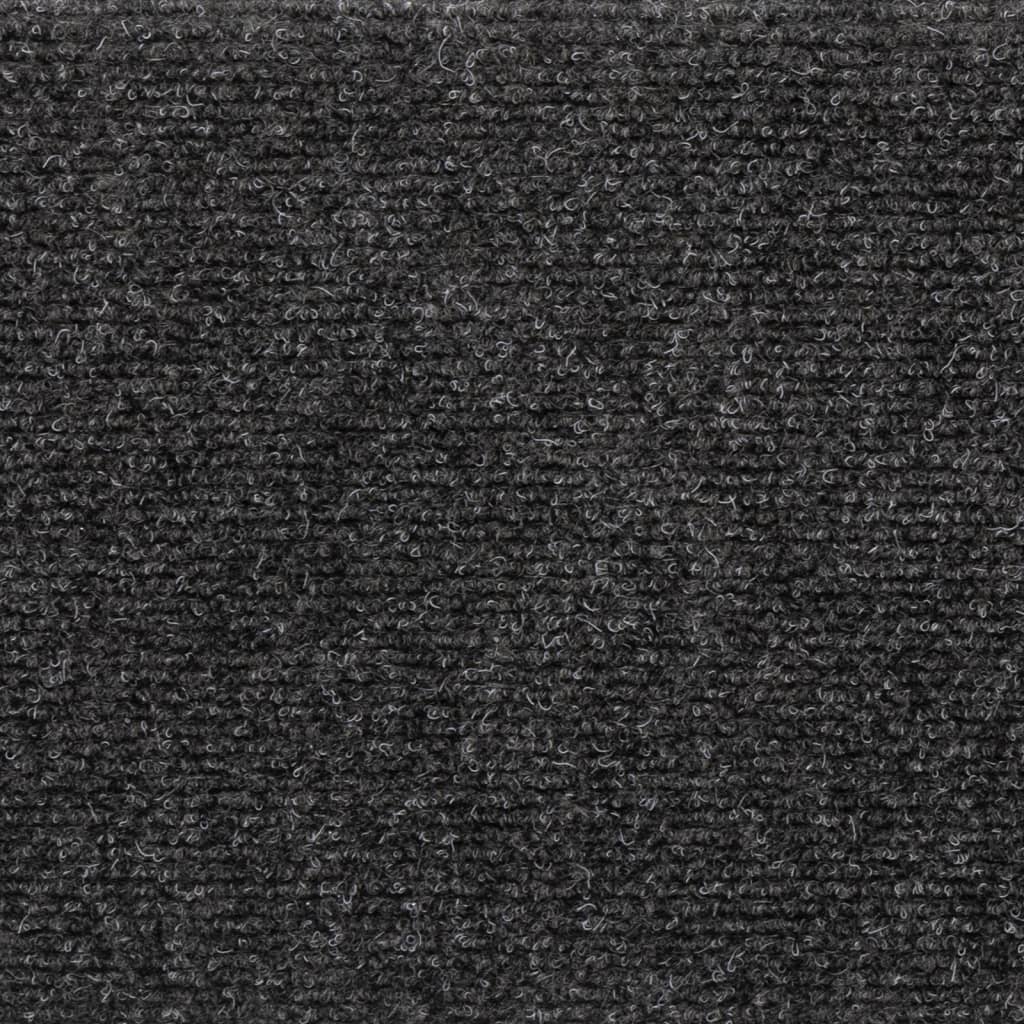 Stufenmatten Selbstklebend 15 Stk. 65x21x4 cm Anthrazit Rechteckiger Rand