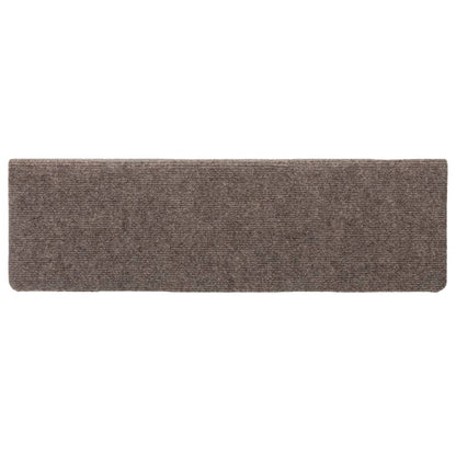 Stufenmatten Selbstklebend 15 Stk. 65x21x4 cm Beige Rechteckiger Rand