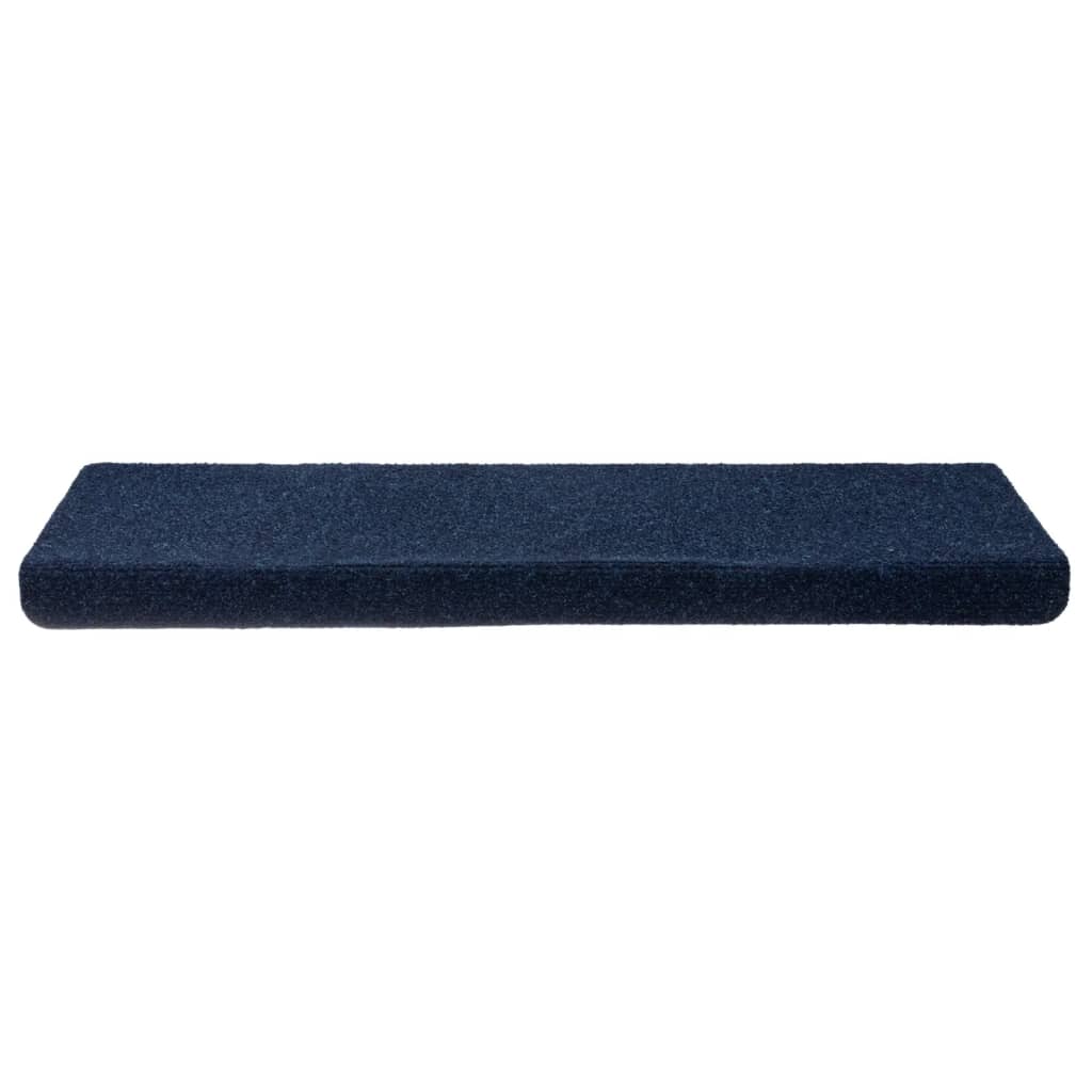 Stufenmatten Selbstklebend 15 Stk. 65x21x4 cm Marineblau Rechteckiger Rand