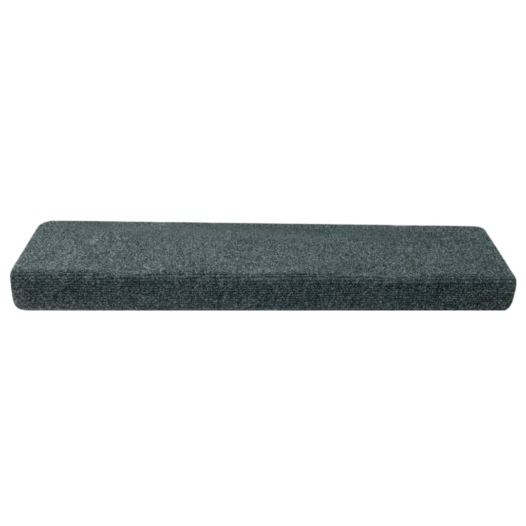 Stufenmatten Selbstklebend 15 Stk. 65x21x4 cm Grün Rechteckiger Rand