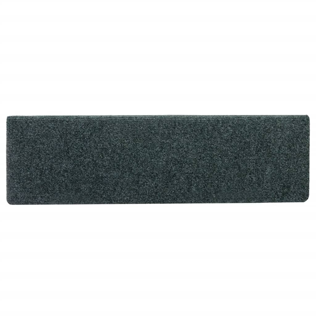 Stufenmatten Selbstklebend 15 Stk. 65x21x4 cm Grün Rechteckiger Rand