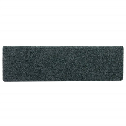 Stufenmatten Selbstklebend 15 Stk. 65x21x4 cm Grün Rechteckiger Rand