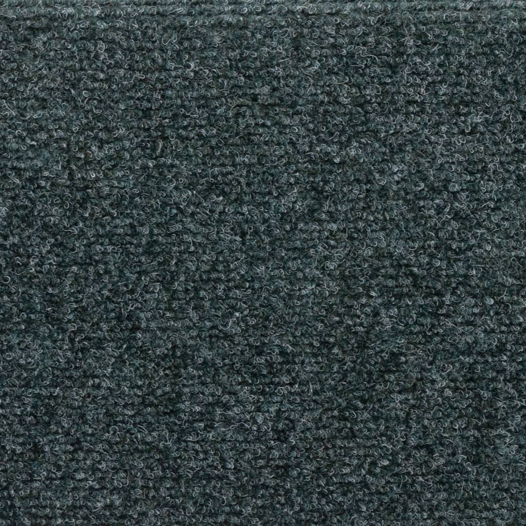 Stufenmatten Selbstklebend 15 Stk. 65x21x4 cm Grün Rechteckiger Rand