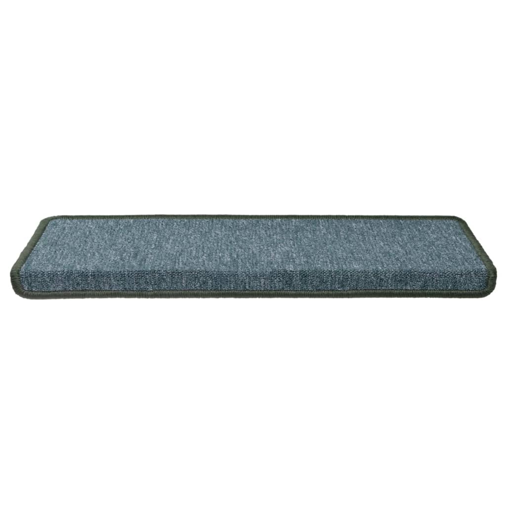 Stufenmatten 15 Stk. 65x21x4 cm Dunkelgrün Rechteckiger Rand