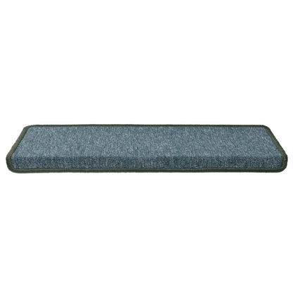 Stufenmatten 15 Stk. 65x21x4 cm Dunkelgrün Rechteckiger Rand