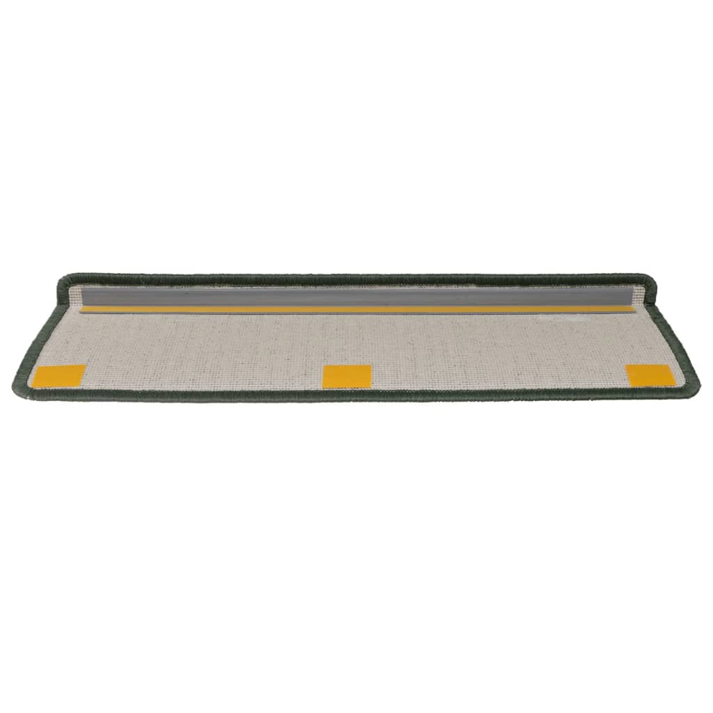 Stufenmatten 15 Stk. 65x21x4 cm Dunkelgrün Rechteckiger Rand
