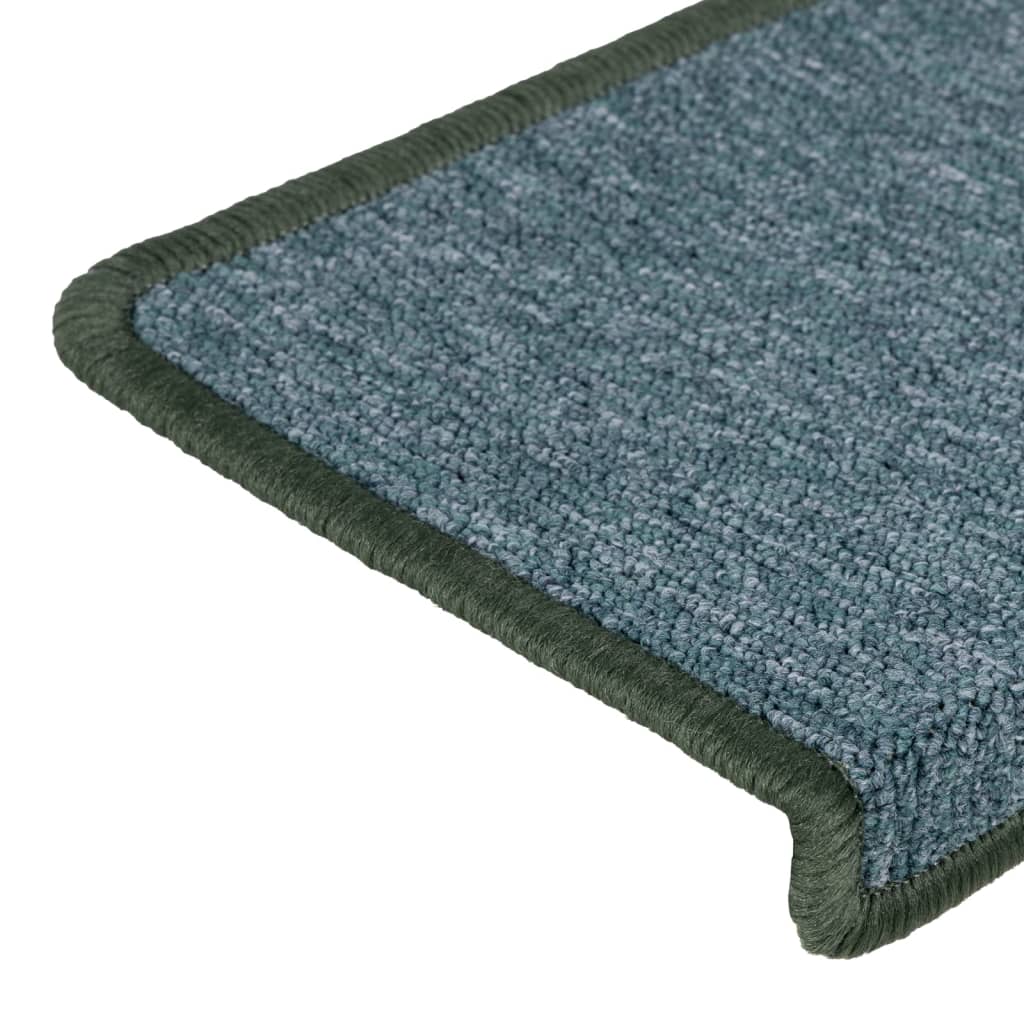 Stufenmatten 15 Stk. 65x21x4 cm Dunkelgrün Rechteckiger Rand
