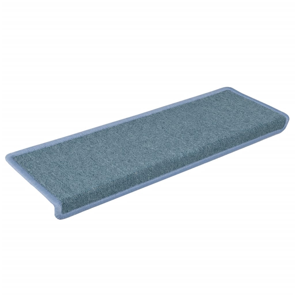 Stufenmatten 15 Stk. 65x21x4 cm Seeblau Rechteckiger Rand