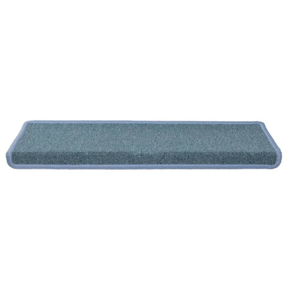Stufenmatten 15 Stk. 65x21x4 cm Seeblau Rechteckiger Rand