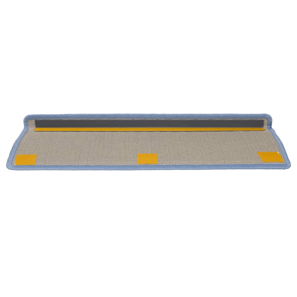 Stufenmatten 15 Stk. 65x21x4 cm Seeblau Rechteckiger Rand