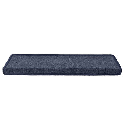 Stufenmatten 15 Stk. 65 x 21 x 4 cm Dunkelgrau und Blau Rechteckiger Rand